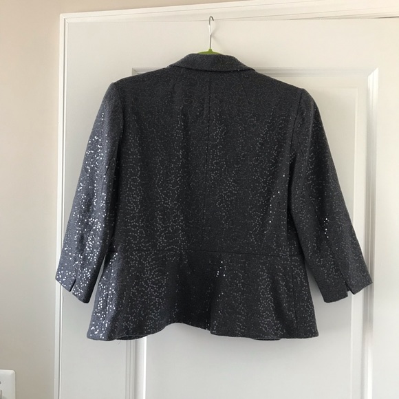 Banana Republic Gray Sequin Blazer - Picture 2 of 4